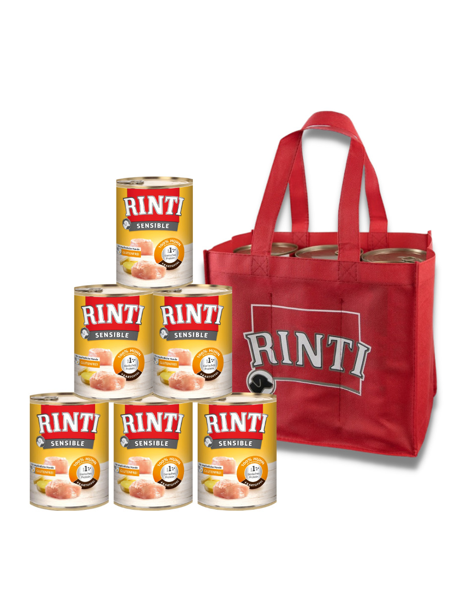 Comida Perros Sensibles RINTI - Sensible | Comida Húmeda Para Perros Adultos Sensibles Con Trozos Naturales De Carne. Alimento Completo Sin Cereales En Lata Sin Aditivos Artificiales | 6 X 800 G Comida Perros Sensibles RINTI - Sensible | Comida Húmeda Para Perros Adultos Sensibles Con Trozos Naturales De Carne. Alimento Completo Sin Cereales En Lata Sin Aditivos Artificiales | 6 X 800 G