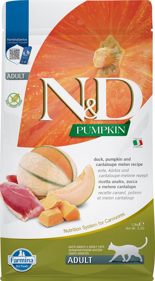 N&D Cat Pumpkin Duck & Cantaloupe Melon 1.5 kg | Fera.lt