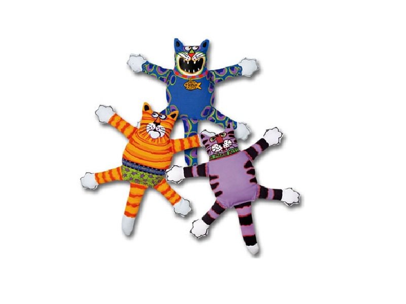 Jouet Pour Chien Pet Mate Fat Cat - Terrible Nasty Scaries - Peluche Qui Couine - Taille Standard