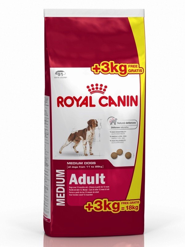 ROYAL CANIN Medium adult 18 kg + pirkinių krepšys parduotuvėje Fera.lt ...