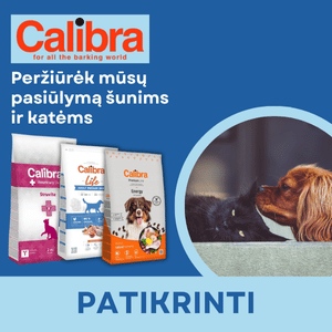 Calibra šunų ir kačių ėdalo pasiūlymas