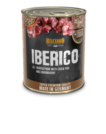 BELCANDO Iberico šlapias šunų maistas 800 g kiauliena, avinžirniai ir šilauogės