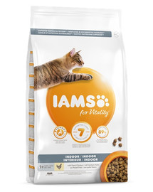 IAMS For Vitality Indoor Sausas vištienos maistas suaugusiems katėms 10 kg