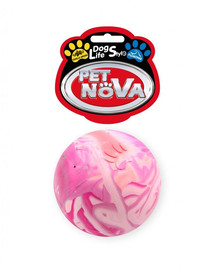 PET NOVA DOG LIFE STYLE pilnas plūduriuojantis kamuolys, 6 cm dydžio, įvairiaspalvis vanilės aromatas