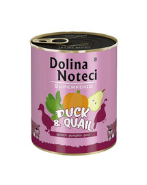 DOLINA NOTECI Premium SuperFood konservai su antiena ir putpelėmis 800 g