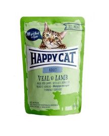 HAPPY CAT All Meat Adult Kalb & Lamm 85 g veršiena ir ėriena