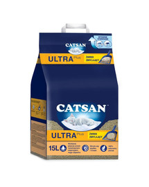 CATSAN Ultra Plus 15l sušokantis kačių kraikas