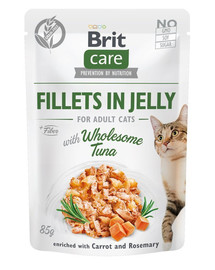 BRIT Care Fillets in Jelly su tunu katėms 24 x 85 g