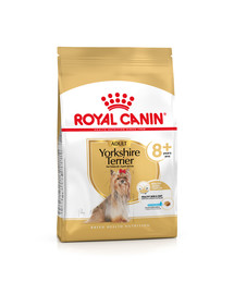 ROYAL CANIN Yorkshire Terrier Adult 8+3 kg sausas maistas suaugusiems Jorkšyro terjerams, vyresniems nei 8 metai
