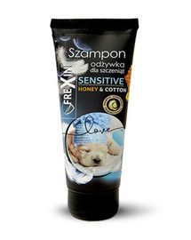 FREXIN Sensitive Šuniukų šampūnas su kondicionieriumi medaus ir medvilnė 220 g