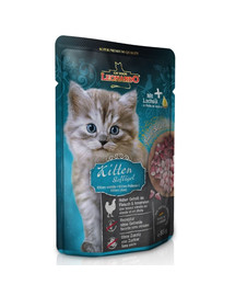 LEONARDO Kitten Finest Selection Drób dla kociąt 16 x 85 g