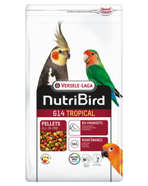 VERSELE-LAGA NutriBird G14 Tropical 1 kg ėdalo vidutinio dydžio papūgoms