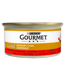 GOURMET Gold Savoury Cake su jautiena ir pomidorais 85 g