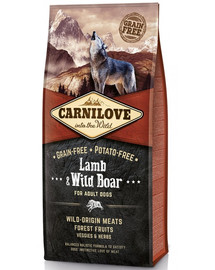 CARNILOVE Lamb&Wild boar Adult ėriena ir šerniena 4 kg