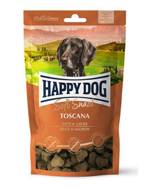 HAPPY DOG Soft Snack Toscana 100 g antis ir lašiša