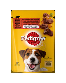 PEDIGREE Adult mokra karma dla psów w galaretce 24 x 100 g saszetki