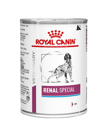 ROYAL CANIN Renal Special Canine 12 x 410 g drėgno ėdalo šunims, sergantiems lėtiniu inkstų nepakankamumu