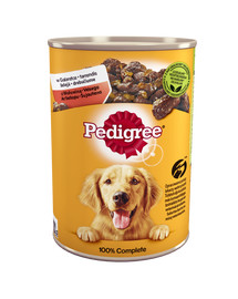 PEDIGREE Adult drėgnas maistas šunims 24 x 400 g