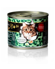 O'CANIS konservai katėms su triušiena ir lašišų aliejumi 200 g