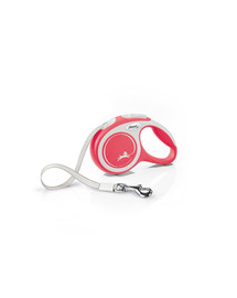 FLEXI New Comfort XS Tape 3 m red automatinis pavadėlis