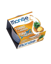 MONGE Fruit Cat Kačių maistas Tunas su ananasais 80 g
