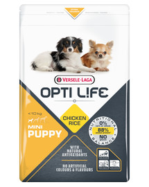 VERSELE LAGA Opti Life Puppy mini - ėdalas mažų veislių šuniukams su vištiena ir ryžiais 7,5 kg