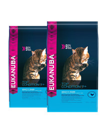 EUKANUBA Cat Senior All Breeds Top Condition Chicken & Liver 20 kg (2 x 10 kg)