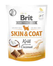 BRIT Care Dog Functional Snack skin&coat Krill 150 g oda ir kailis skanėstai šuniui
