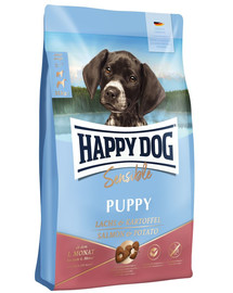 HAPPY DOG Sensible Puppy Lachs 10 kg šuniukams su lašiša ir bulvėmis