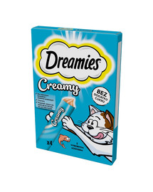 DREAMIES Kačių skanėstas su gardžia lašiša 44x10g