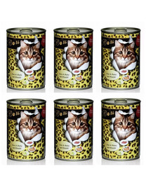 O'CANIS konservai katėms su antiena ir saulėgrąžų aliejumi 400 g x 6 vnt