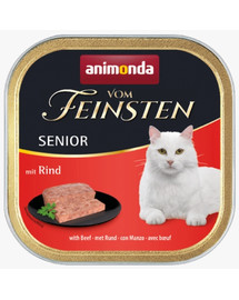 ANIMONDA Vom Feinsten CatSenior konservai su jautiena 100 g