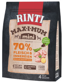 RINTI MAX-I-MUM Mini Adult Chicken su vištiena mažoms veislėms 4 kg