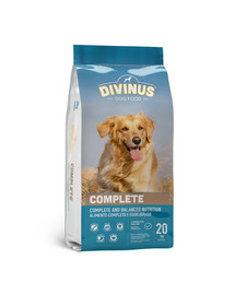 DIVINUS Visavertis maistas su vitaminais ir mineralais išrankiems šunims 20 kg