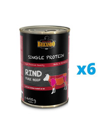 BELCANDO Single Protein Jautiena 6x400 g šlapias šunų maistas