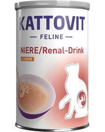 KATTOVIT Cat Diet Drinks Niere/Renal Drink su vištiena 135 ml