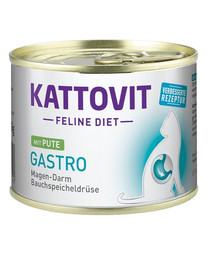 KATTOVIT Feline Diet Gastro Kalakutiena 185 g