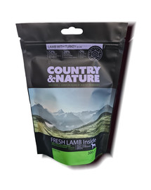 COUNTRY&NATURE Lamb with Turkey Recipe 300 g Mažų ir vidutinių veislių šunų ėdalas su ėriena ir kalakutiena