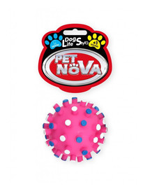 PET NOVA DOG LIFE STYLE kamuolys ežiukas 7 cm. rožinės spalvos