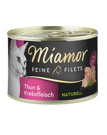 MIAMOR Feline Filets tuno ir krabų filė savo padaže 156 g