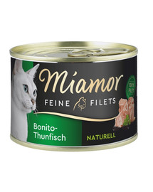 MIAMOR Feline Filets dryžuotasis tunas savame padaže 156 g