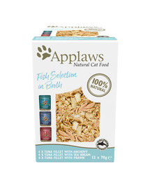 APPLAWS Applaws Selection Fish Multipack želė paketėliai katėms 12x70g