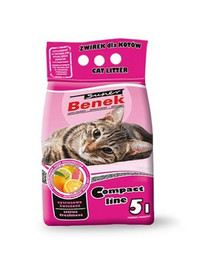 Benek Super Compact kraikas katėms su citrusinių vaisių aromatu 5 l