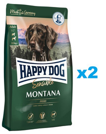 HAPPY DOG Sensible Montana arkliena su bulvėmis 2 x 10 kg