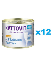 KATTOVIT Feline Diet Recovery Vištiena 12 x 185 g