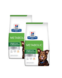 HILL'S Prescription Diet Canine Metabolic maistas antsvorio turintiems šunims 24 kg (2x12 kg)