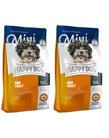 HAPPY DOG Fit & Well Adult Mini 16 kg (2 x 8 kg) sausas ėdalas suaugusiems mažų veislių šunims