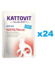 KATTOVIT Feline Diet Niere/Renal su antiena 24 x 85 g