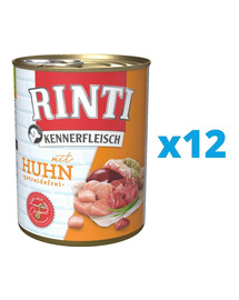 RINTI Kennerfleisch Chicken vištiena12 x 800 g