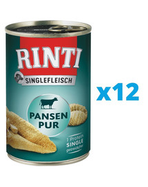 RINTI Singlefleisch Rumen Pure monoproteininis prieskrandis 12 x 800 g